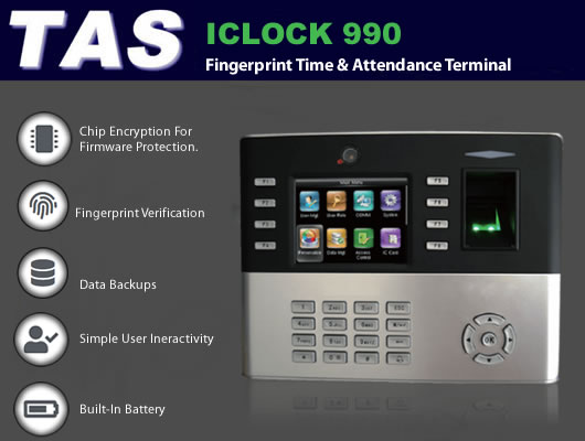 iclock 990 access control and time and attendance Fingerprint readers